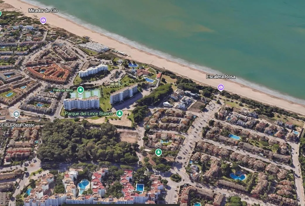 Апартаменты Anc14 Apartamento Con 2 Habitaciones, Patio Y Piscina Al Lado De La Playa Эль-Пуэрто-де-Санта-Мария Испания